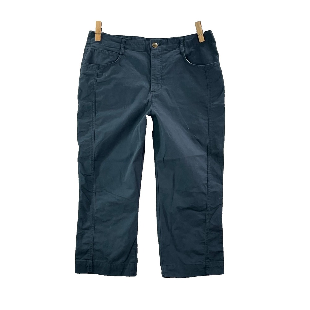 Lee Capri Pants Womens 37 Dark Gray Smart Fit‎ Gorpcore Workwear Outdoor Hiking